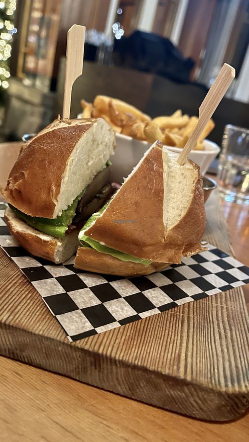 Portabella Burger  at Cure Lounge & Patio in Whistler