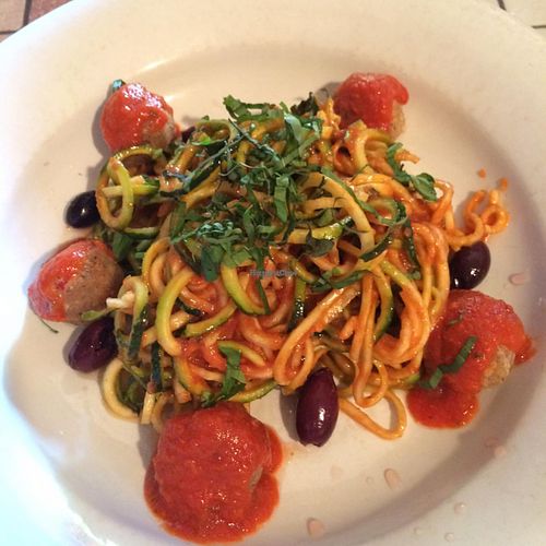 Raw Zuccini-Spaghetti at Caravan of Dreams in New York City