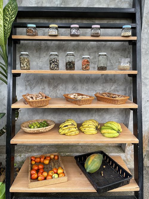 Ingredients on display   at GoFresh in Phuket