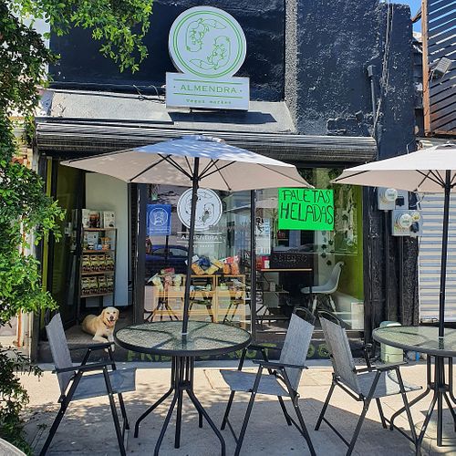 Front at Almendra Vegan Market in La Paz