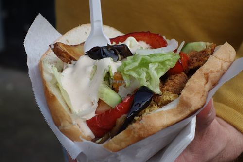 No. 32 Vegan falafel kebab at Morsch's Imbiss in Saarbrucken