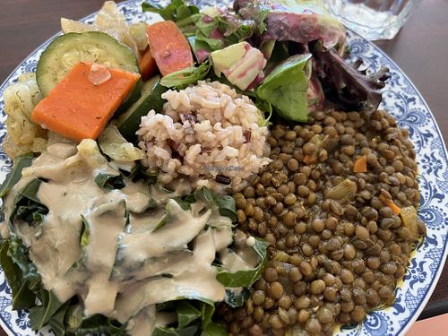 Todays plate  at Shangri-la Buddha in Albany