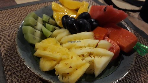 Free fruit at Vlodge Vegan Hotel in Chiang Mai