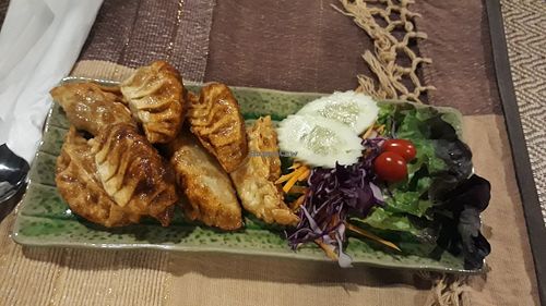 Gyoza at Vlodge Vegan Hotel in Chiang Mai