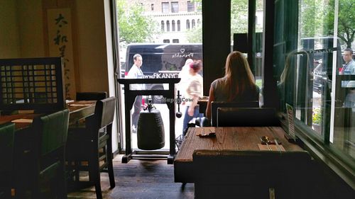 Inside at Franchia Vegan Cafe in New York City