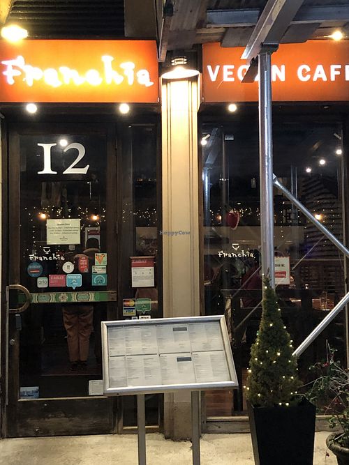 Exterior  at Franchia Vegan Cafe in New York City