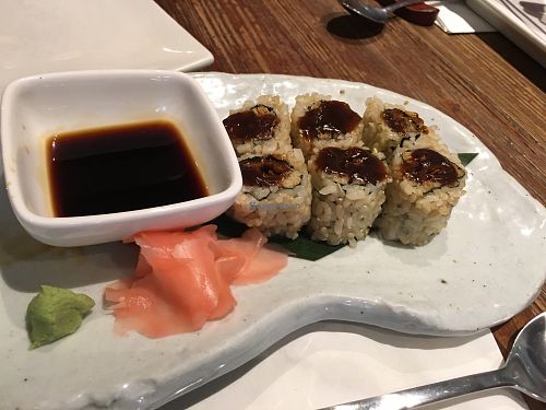 sushi at Franchia Vegan Cafe in New York City