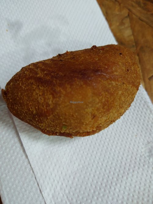 Risolis with soy filling at Namasveg Plant Food in Ubatuba