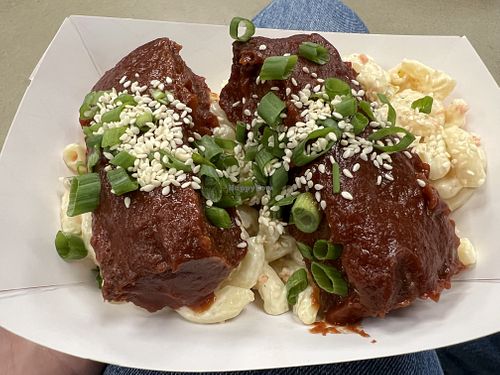 Ribs and Mac salad.   at Chef Reina in Brisbane