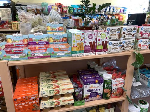 Fruit snacks at Urthly Vegan Market in Garden Grove