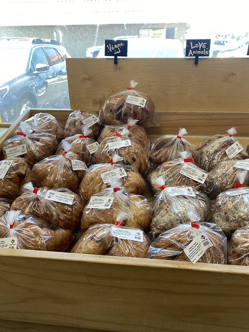  New (to me) Vegan Bread/Roll Section  at Urthly Vegan Market in Garden Grove