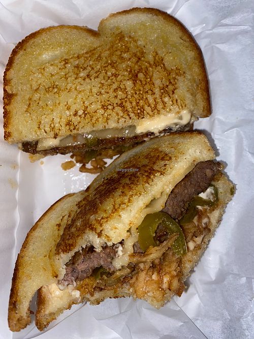 Spicy sandwich  at Hella Vegan Sandwiches in Fresno