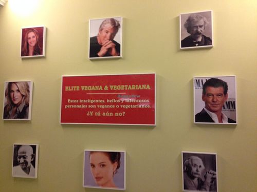 Celebs at Loving Hut in Madrid