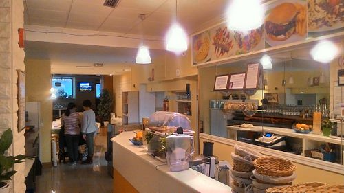 Restaurant entrance at Loving Hut in Madrid