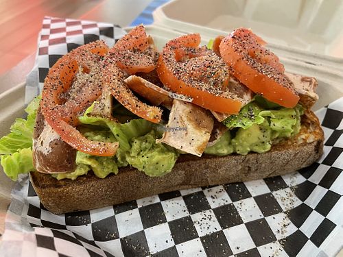Avocado toast with BLT  at Life Bowls in Redding