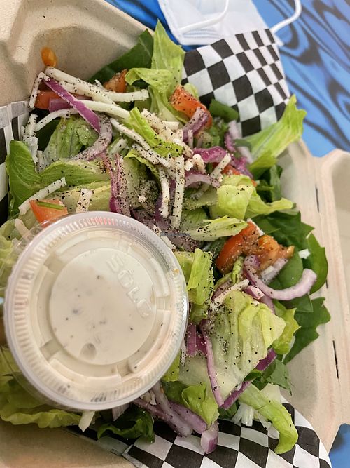 Side salad  at Life Bowls in Redding