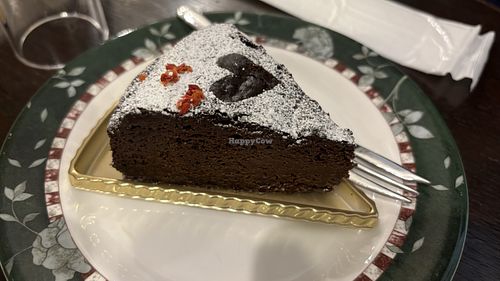 Chocolate gateau   at Marbre Vegan in Tokyo