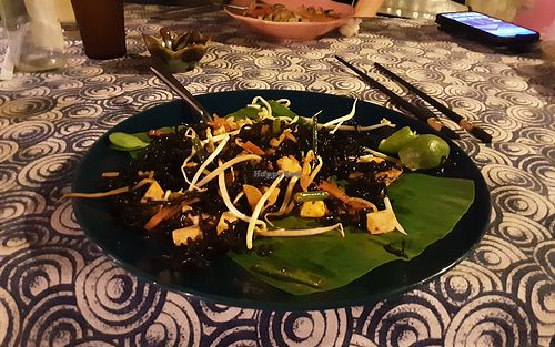 Spicy Ghost noodles at Vegan Society in Chiang Mai