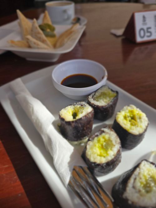 Cactus sushi at Cactus Garden in Lanzarote