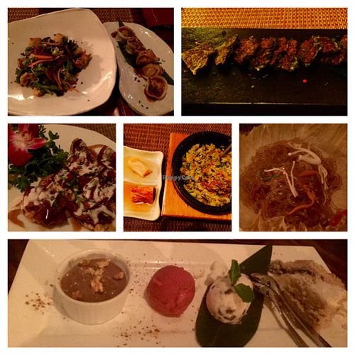 The plethora of dishes we indulged on one evening:) at HanGawi in New York City