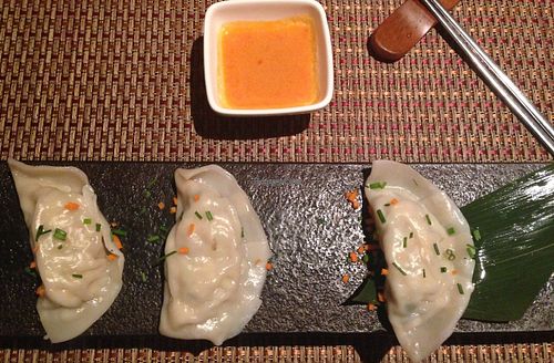 Mini Emperor's Lunch Menu
steamed vegetarian (vegan) dumplings at HanGawi in New York City