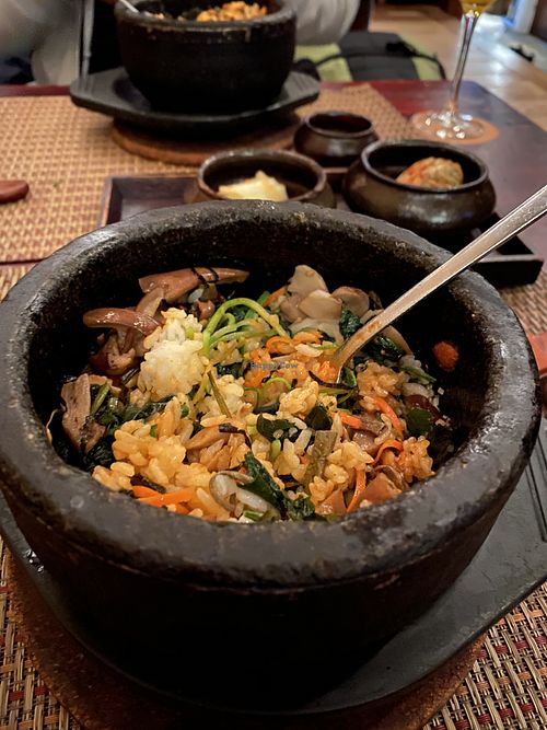 HanGawi stone bowl at HanGawi in New York City