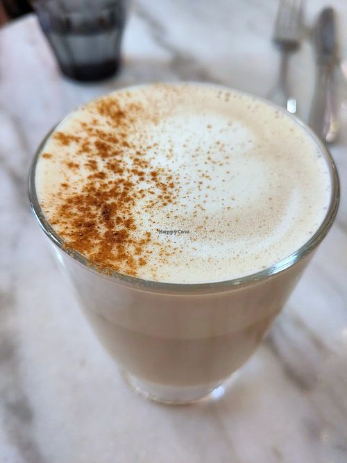 Chai with oat milk at Zaza Coffee Shop in Toulouse