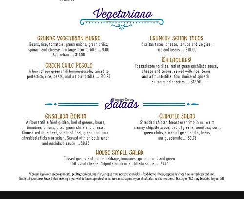 Vegetarian options that can be veganized at MartAnnes in Flagstaff