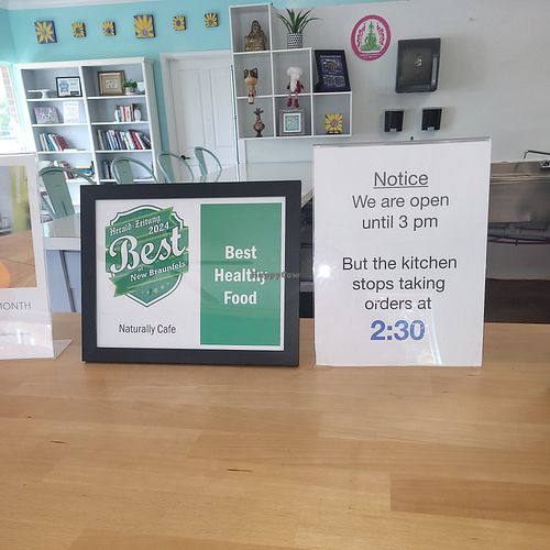  at Naturally Cafe in New Braunfels