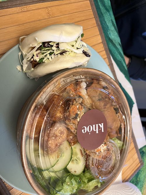 Khoe bowl and chicken bao  at Khoe in Vancouver