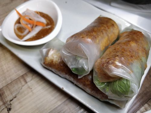 Tofu rolls at Red Sparrow in Central Singapore