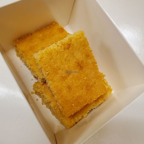 Cornbread at Our Vegan Corner in Syracuse