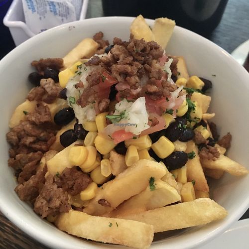 loaded fries, DELICIOUS at Origin Cafe in Noord