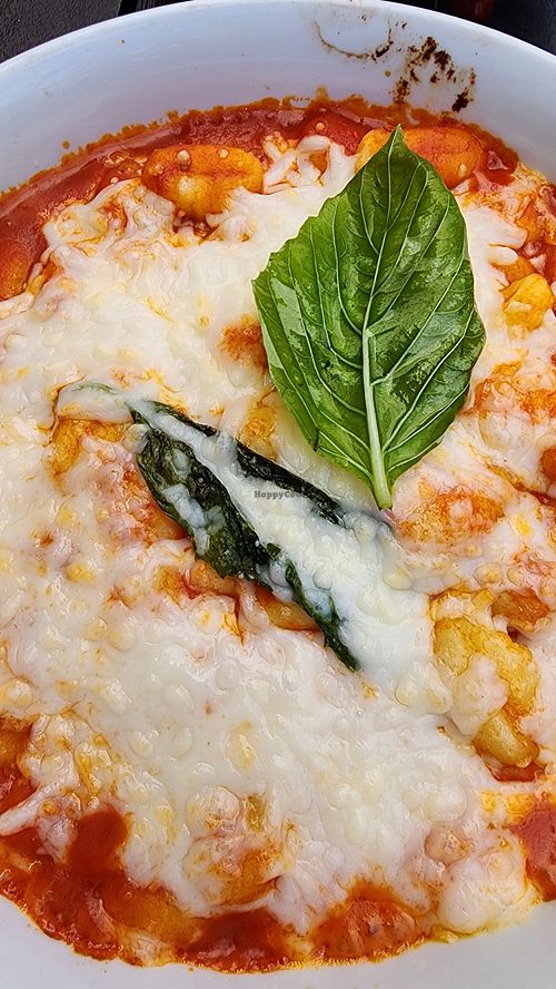 Gnocchi sorrentino at Vegan Planet in Miami