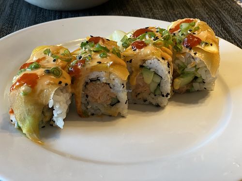 Charmander Roll #Veganuary at Naughty Vegan Panda in Pasadena