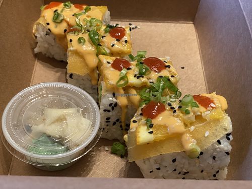 Charmander Roll #Veganuary at Naughty Vegan Panda in Pasadena