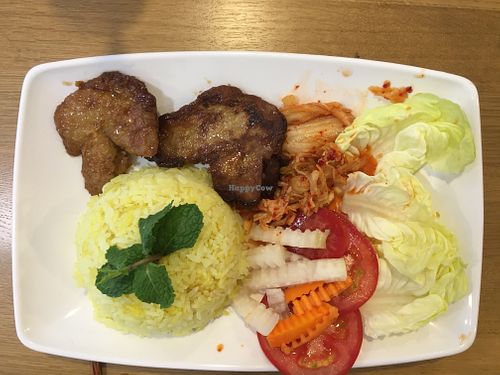 Thai vegan rice at Tay Ho Vegan in Ho Chi Minh City