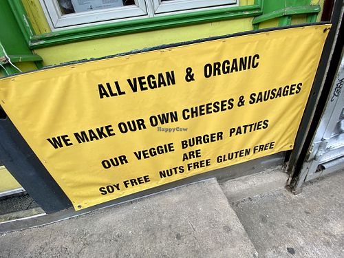 sign  at The Organic Grill in New York City