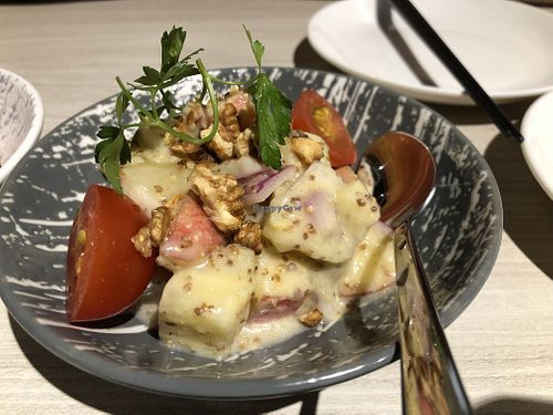 Waldorf salad- contains onion at iVegan 爱素 - Thomson Plaza in Central Singapore