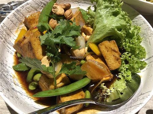 Kung pao toufu- no depth in sauce and lack the sweetness at iVegan 爱素 - Thomson Plaza in Central Singapore