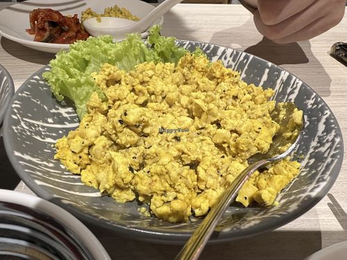 Tofu ‘eggs’ with plenty of yum Eric  at iVegan 爱素 - Thomson Plaza in Central Singapore