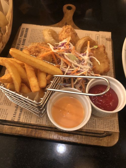 Croquettes  at Vegan World Peace by Loving Hut in Reykjavik