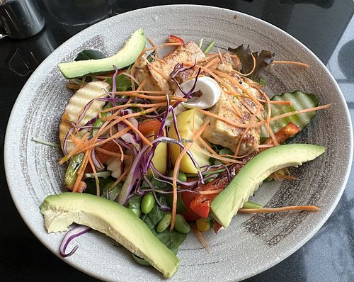 The Tofu Salad.    at Vegan World Peace by Loving Hut in Reykjavik