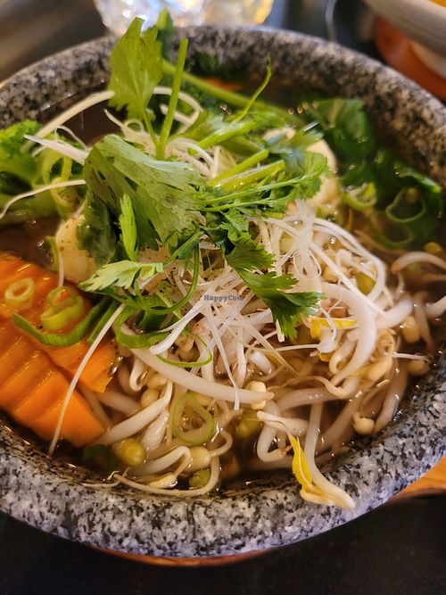 Pho no tofu at Vegan World Peace by Loving Hut in Reykjavik