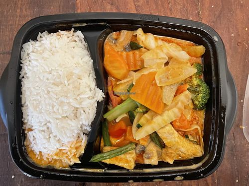 Masaman curry with extra tofu, take-away  at Saigon Food & Trend in Hannover