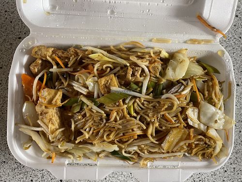 Singapore style noodles with extra tofuu  at Saigon Food & Trend in Hannover