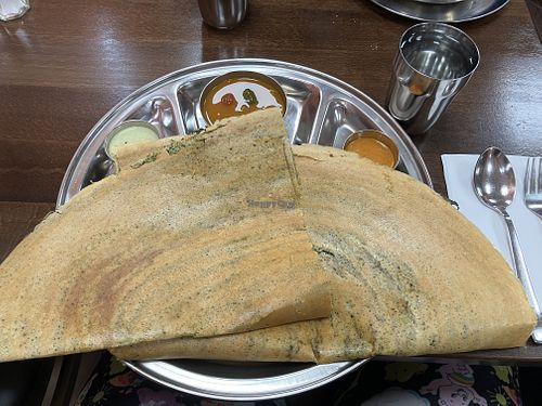 Spinach potato dosa  at Dosa Hut in Rocky Hill