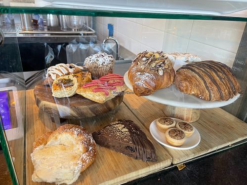 So many vegan pastry options! at Hob Coffee in San Diego
