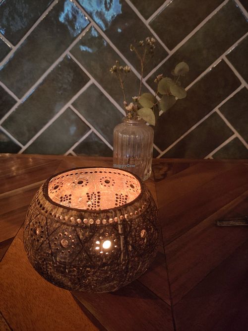 Nice tea lights at Ahimsa in Munich