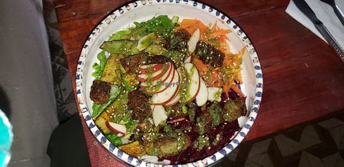 My falafel bowl at Anzar in Imsouane